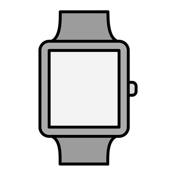 Smartwatch Mit Smartwatch Vektorabbildung — Stockvektor