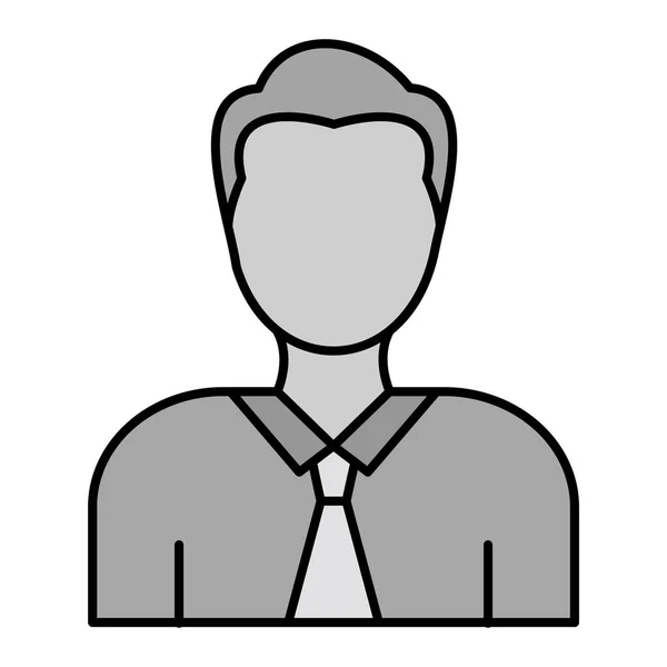 Homme Avatar Icône Personne Utilisateur Profession Personnes Thème — Image vectorielle