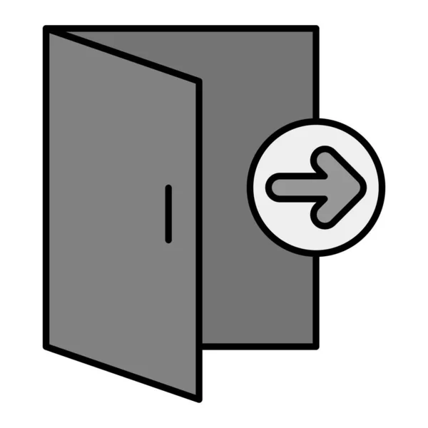 Exit Modern Icon Vector Illustration — Stockový vektor