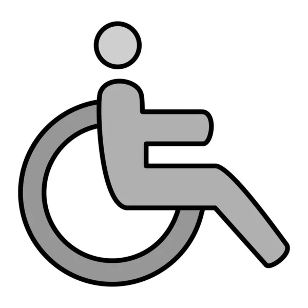 Handicap Modern Icon Vector Illustration — 스톡 벡터