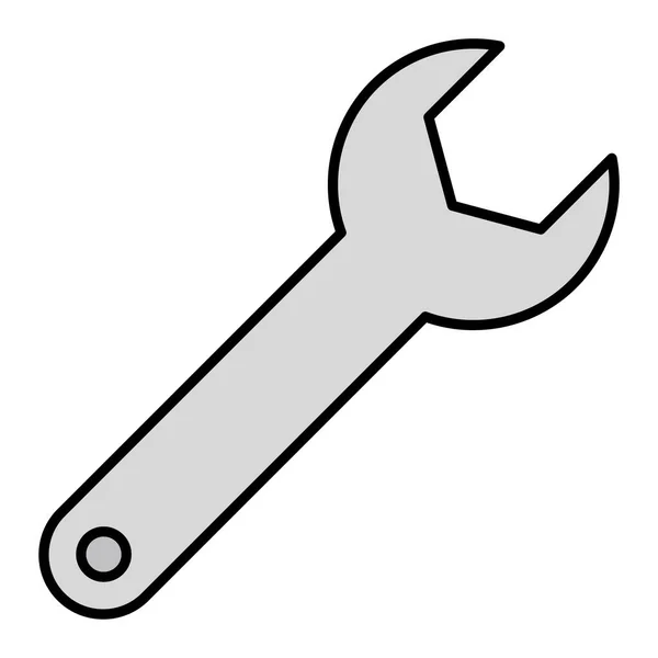 Wrench Modern Icon Vector Illustration — Vettoriale Stock