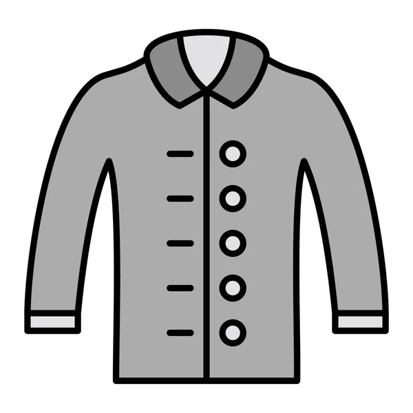 ジャケットアイコン ウェブのための服のベクトルのアイコンの概要 — ストックベクタ