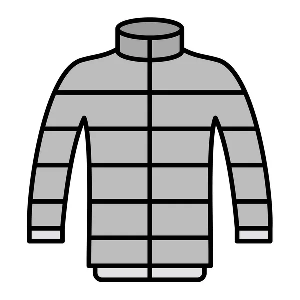 パフジャケットのアイコン ウェブのための服のベクトル記号の簡単なイラスト — ストックベクタ