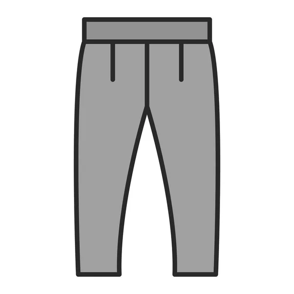 Trousers Icon Simple Illustration Clothes Vector Symbol Web — Vettoriale Stock