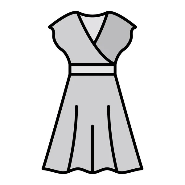 Ladies Outfit Icon Outline Illustration Clothes Vector Symbol — Vettoriale Stock