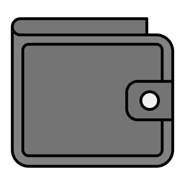 Значок Бумажника Простая Иллюстрация Иконок Вектора Денег Интернета — стоковый вектор