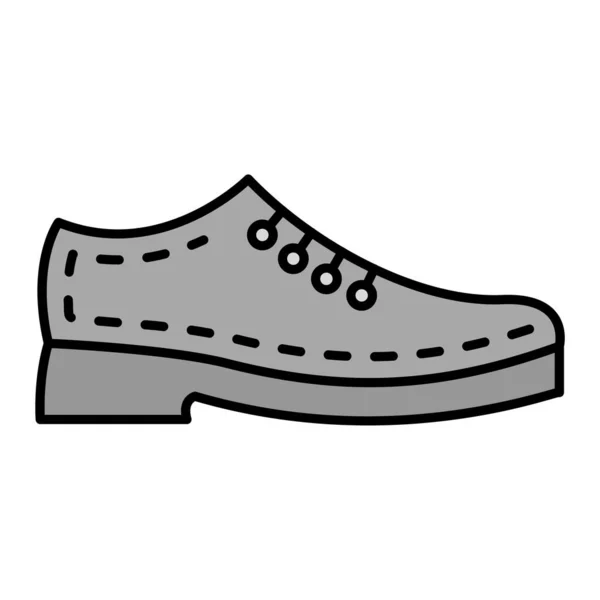 Dress Shoes Icona Vettoriale Isolato Sfondo Bianco — Vettoriale Stock
