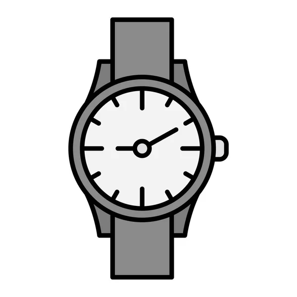 Wristwatch Icon Flat Design Style — Stock Vector