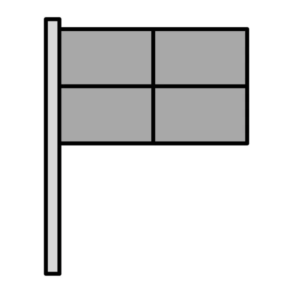 Ilustración Vectorial Iconos Moderno Offside Flag — Archivo Imágenes Vectoriales