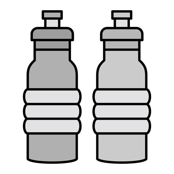 Water Bottles Modern Icon Vector Illustration — Stock Vector