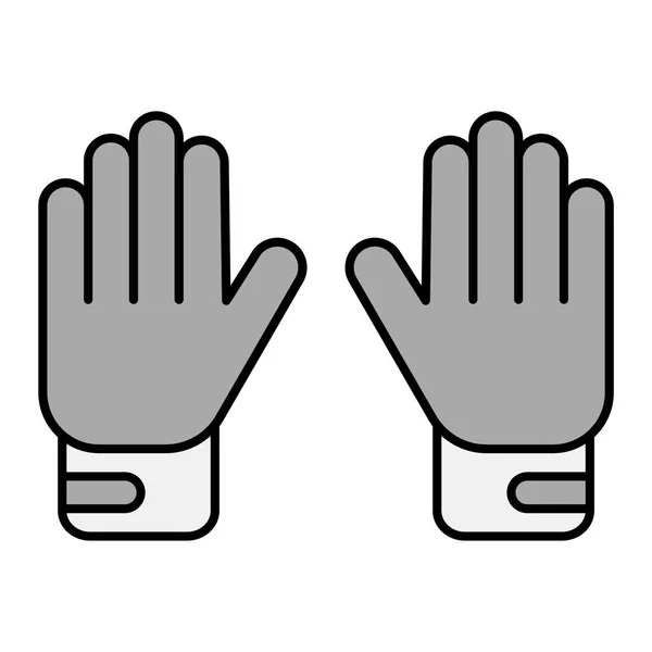 Goalie Gloves Modern Icon Vector Illustration — Stock vektor
