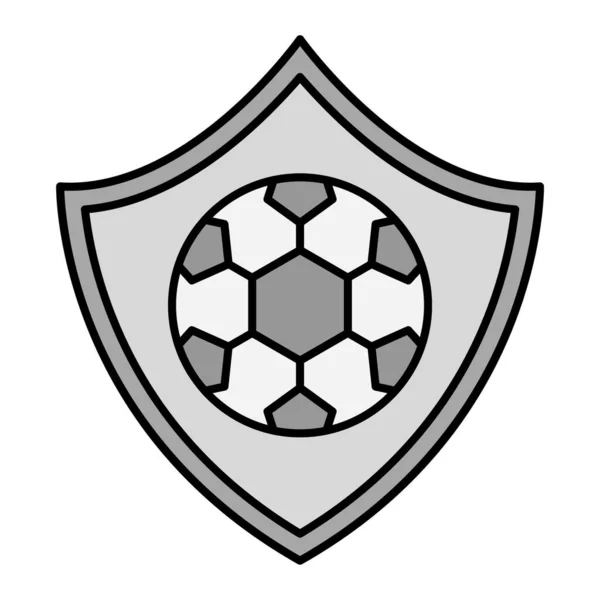 Football Badge Illustration Vectorielle Icône Moderne — Image vectorielle
