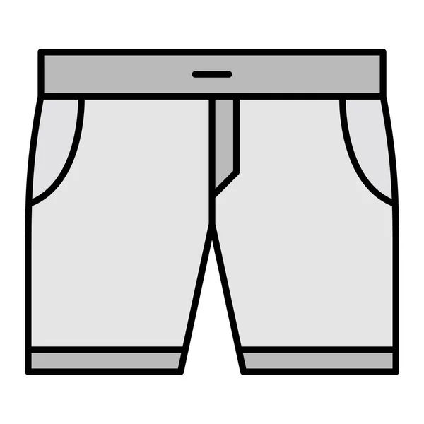 Icona Dei Pantaloncini Illustrazione Schematica Vestiti Icone Vettoriali Web — Vettoriale Stock