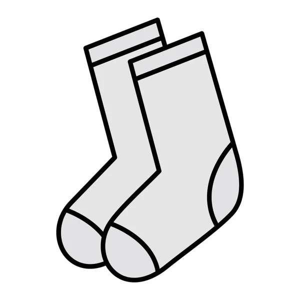 Socks Icon Outline Illustration Sock Vector Icons Web — Stock Vector