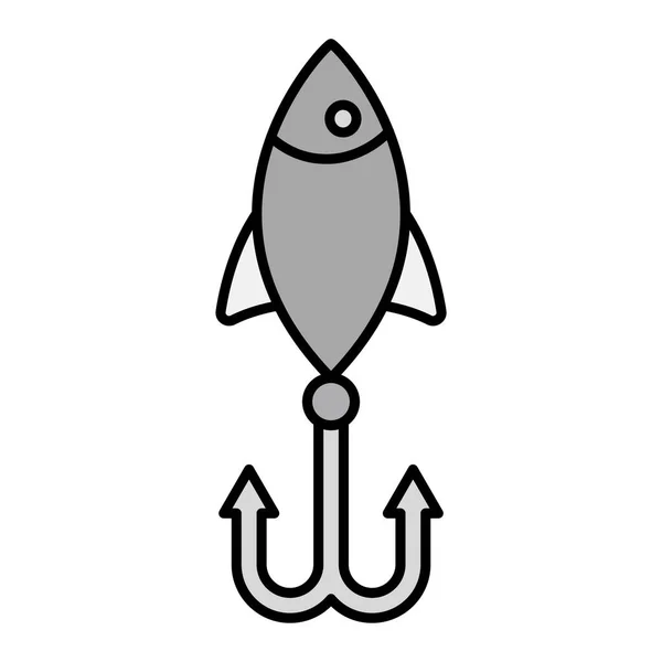 Fishing Baits Simple Design — ストックベクタ