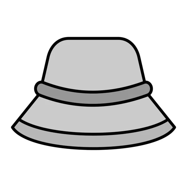 Значок Шляпы Контурная Иллюстрация Векторных Иконок Бейсбола Сети — стоковый вектор