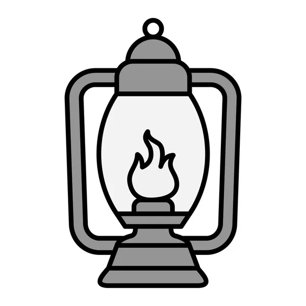 Lantern Icon Outline Vector Illustration — Stock Vector