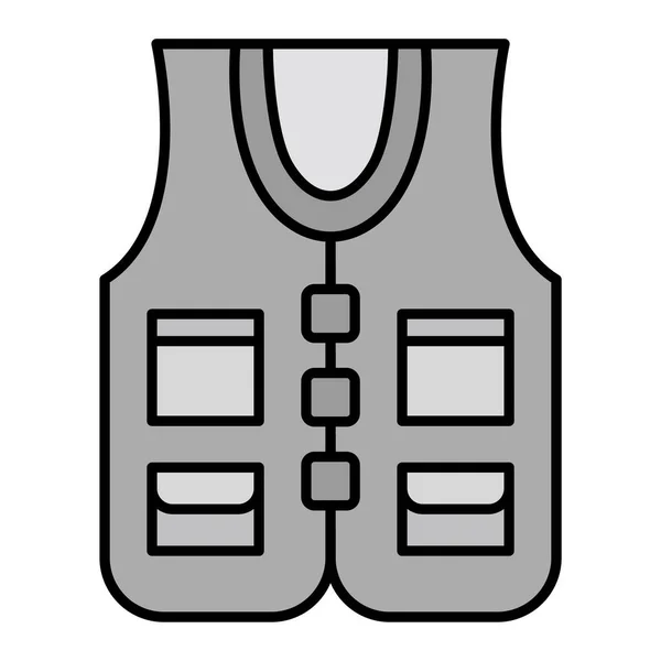 Fishing Vest Icon Vector Illustration — стоковый вектор