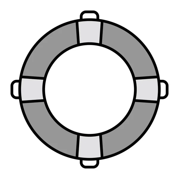 Icône Bouée Sauvetage Illustration Contour Des Icônes Vectorielles Sauveteur Pour — Image vectorielle