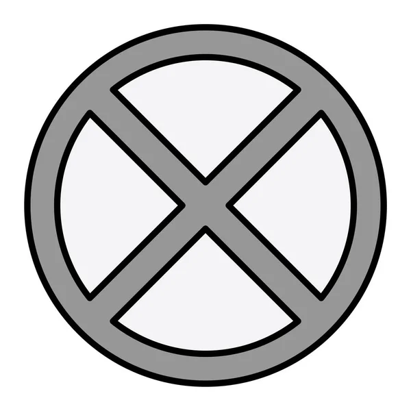 Stopping Symbol Icon - Stok Vektor