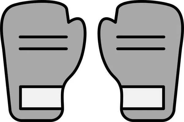 Vector Illustration Boxing Gloves Icon — Stock Vector