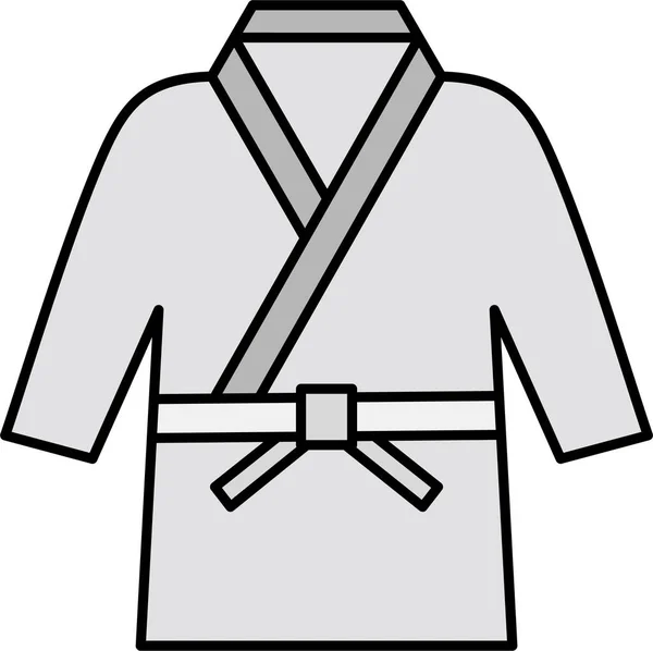 Karate Costume Web Icon Simple Illustration —  Vetores de Stock
