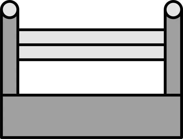 Boks Ringi Web Simgesi Basit Illüstrasyon — Stok Vektör