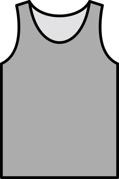 Tank Top Icono Web Ilustración Simple — Vector de stock