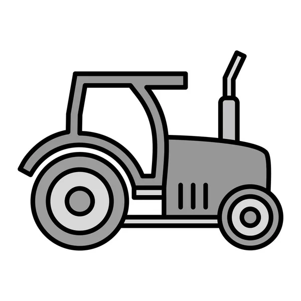 Icono Del Tractor Esquema Ilustración Del Símbolo Vector Granja — Archivo Imágenes Vectoriales