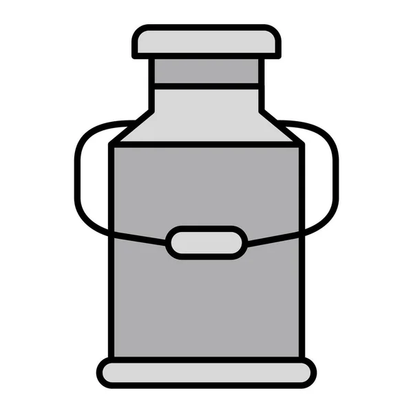 Milk Can Modern Icon Vector Illustration — Stockový vektor