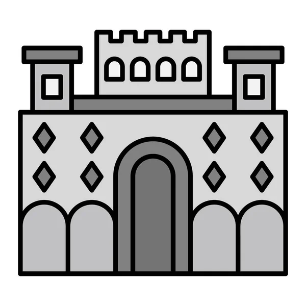 Alhambra Icona Web Semplice Illustrazione — Vettoriale Stock