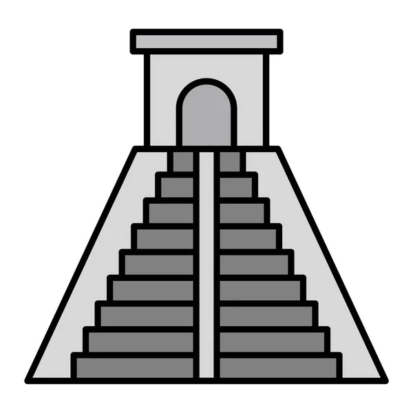 Vector Illustration Mexico Pyramid — Stockový vektor