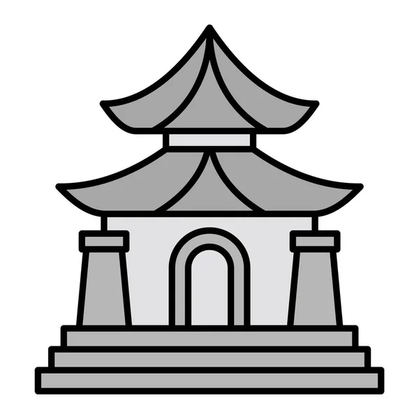 Memorial Hall Web Icon Simple Illustration — Archivo Imágenes Vectoriales