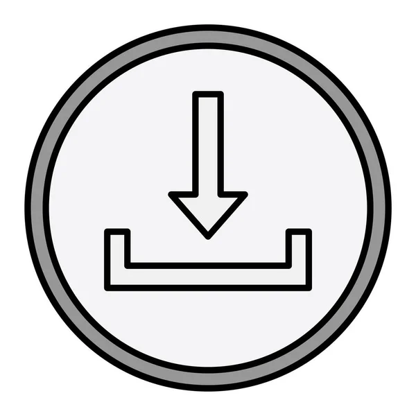 Symbol Herunterladen Vektor Illustration — Stockvektor