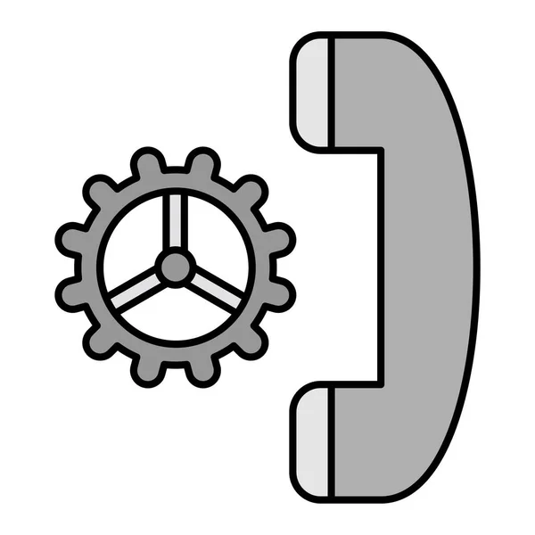 Phone Setting Modern Icon Vector Illustration — ストックベクタ