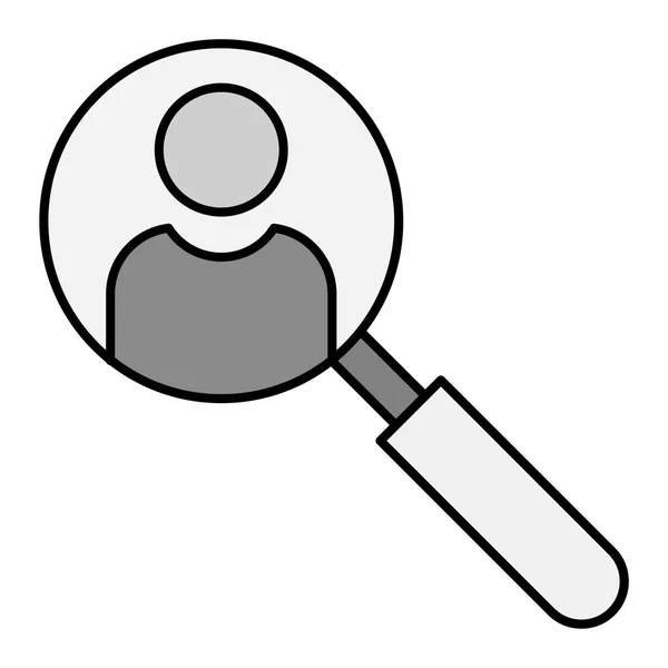 Search Person Modern Icon Vector Illustration — Vettoriale Stock