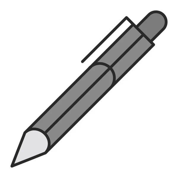 Icono Pluma Ilustración Vectorial — Vector de stock