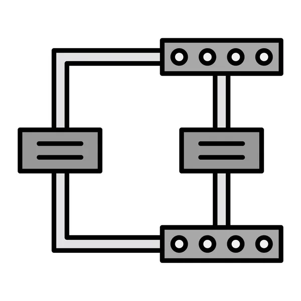 Netzwerk Icon Vektor Illustration — Stockvektor