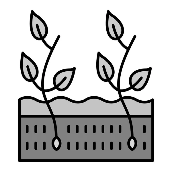 Planten Pictogram Vector Illustratie — Stockvector