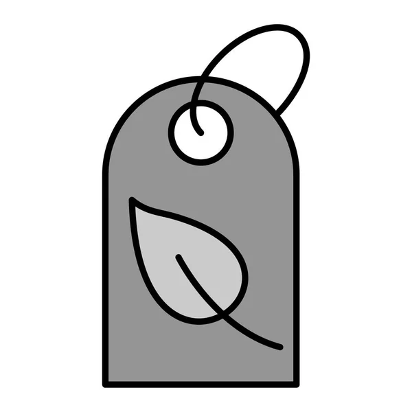 Vektorillustration Von Leaves Tag Symbol — Stockvektor