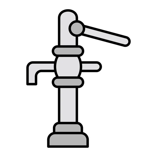 Vector Illustration Water Pump Icon — Stock Vector