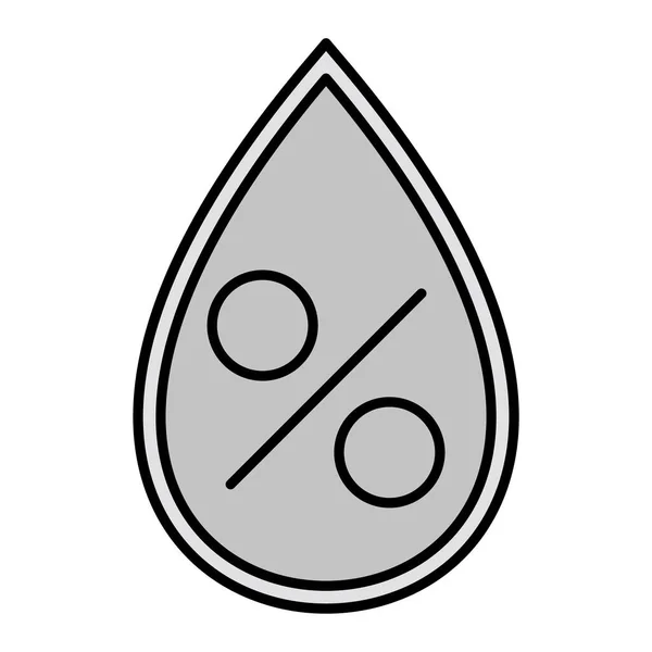 Water Drop Icon Outline Illustration Oil Paint Vector Icons Web — Stockvektor