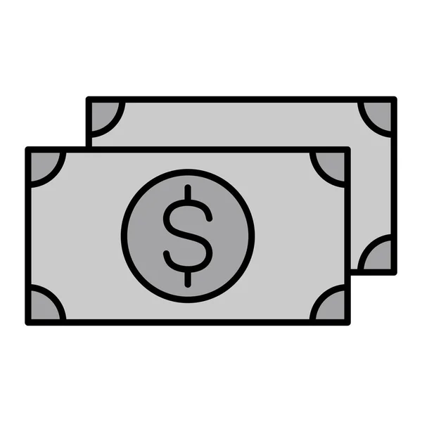 Money Bill Icon Vector Illustration Graphic Design — Vetor de Stock