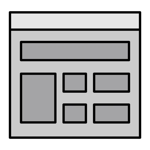 Layout Modern Icon Vector Illustration — Vector de stock