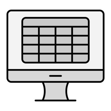 bilgisayar simgesi vektör illüstrasyonu