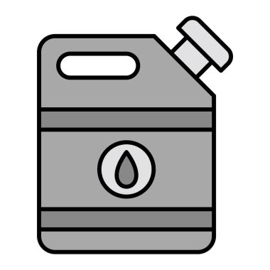 Petrol varili ikonu. Web için gaz teneke kutu vektör simgelerinin özet çizimi