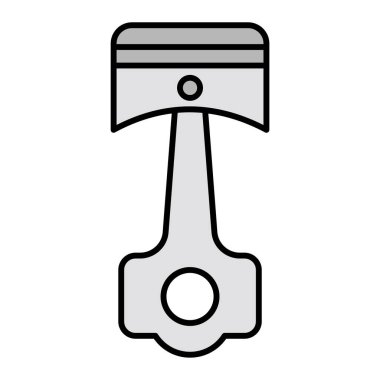 Piston. Web simgesi basit tasarım 