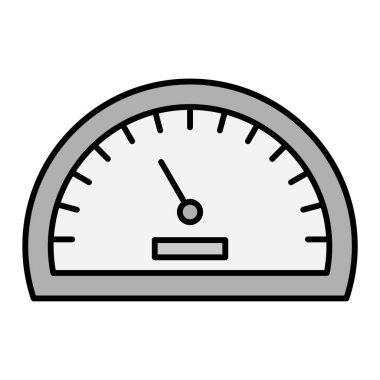 Hız göstergesi simgesi. düz dizayn. vektör illüstrasyonu.