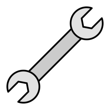 İngiliz anahtarı. Web simgesi basit illüstrasyon