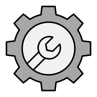 - Teknik destek. Web simgesi basit tasarım 